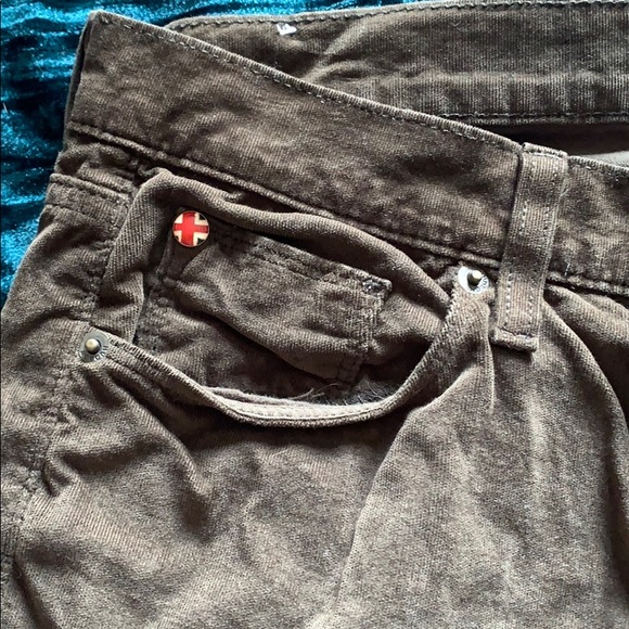 Hudson Finn Boy Skinny Corduroy Pants Olive Green - Picture 5 of 9